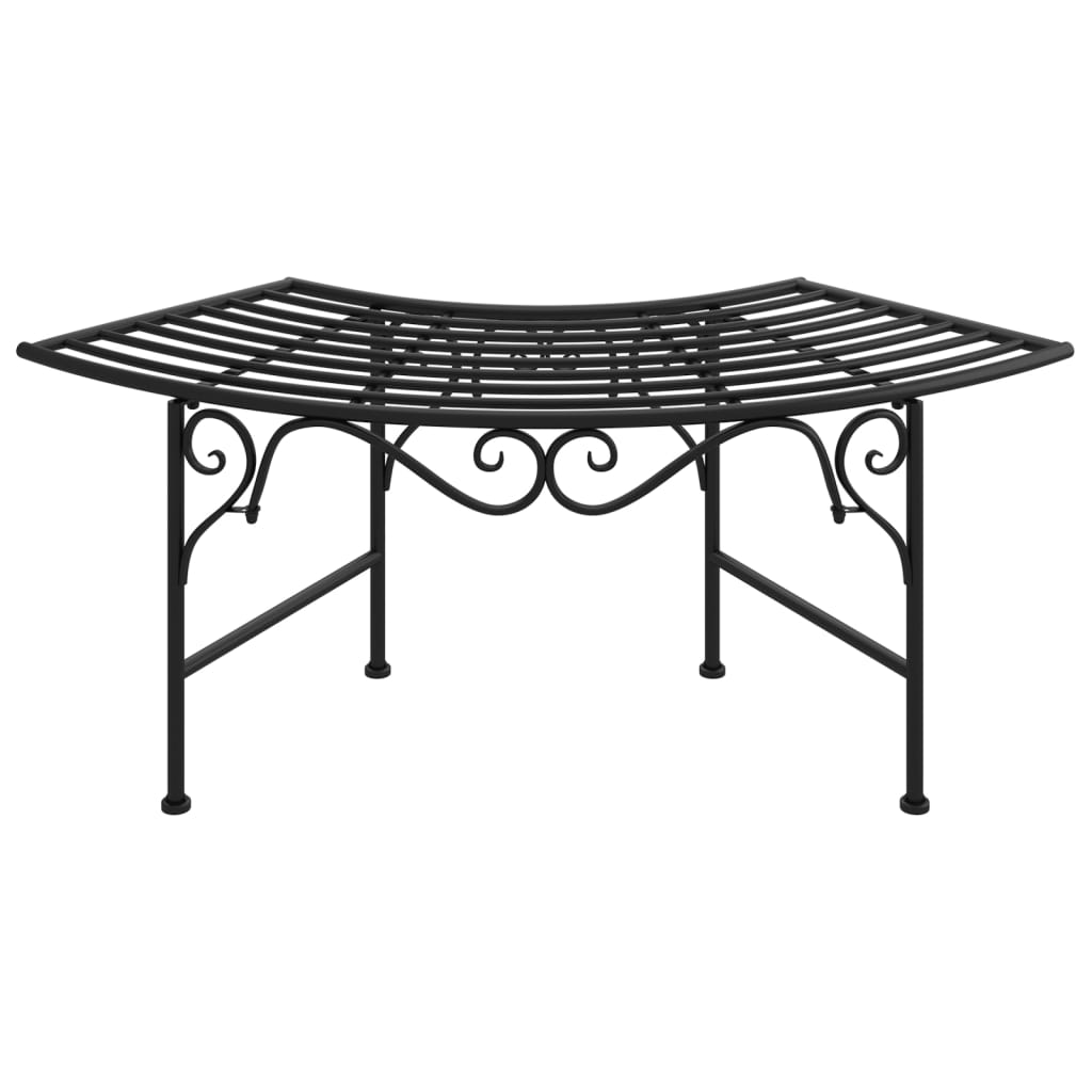 Boombank 113 Cm Staal Zwart