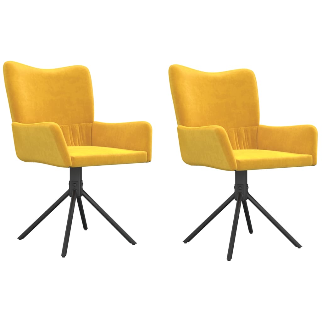 Eetkamerstoelen Draaibaar Fluweel