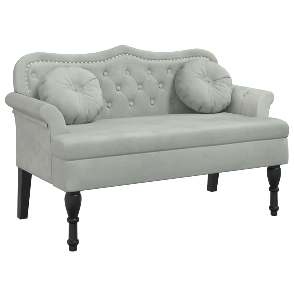 Bankje Met Kussens 120,5X65X75 Cm Fluweel