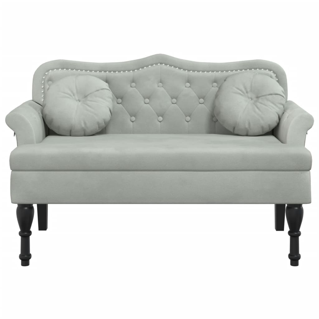 Bankje Met Kussens 120,5X65X75 Cm Fluweel