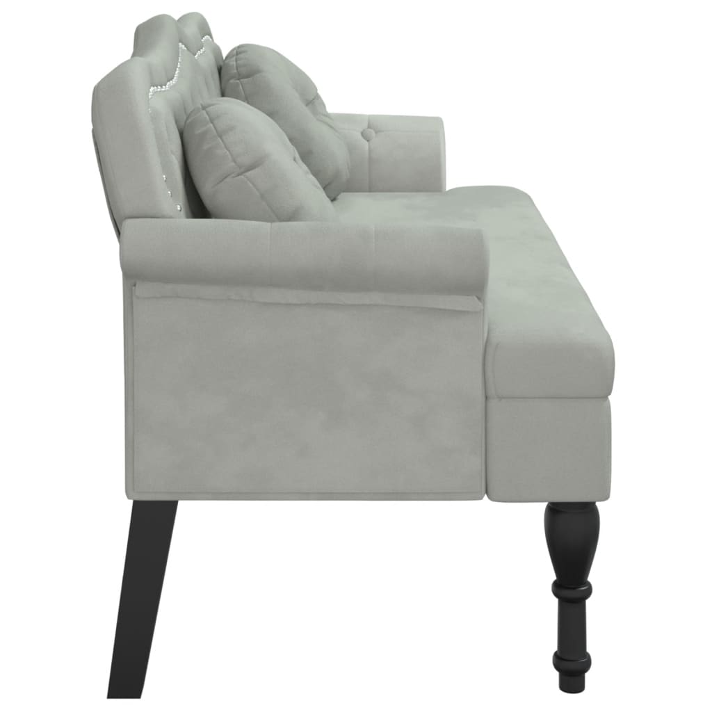 Bankje Met Kussens 120,5X65X75 Cm Fluweel