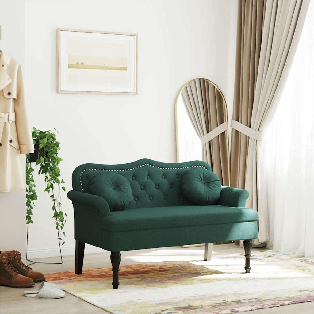 Bankje Met Kussens 120,5X65X75 Cm Fluweel