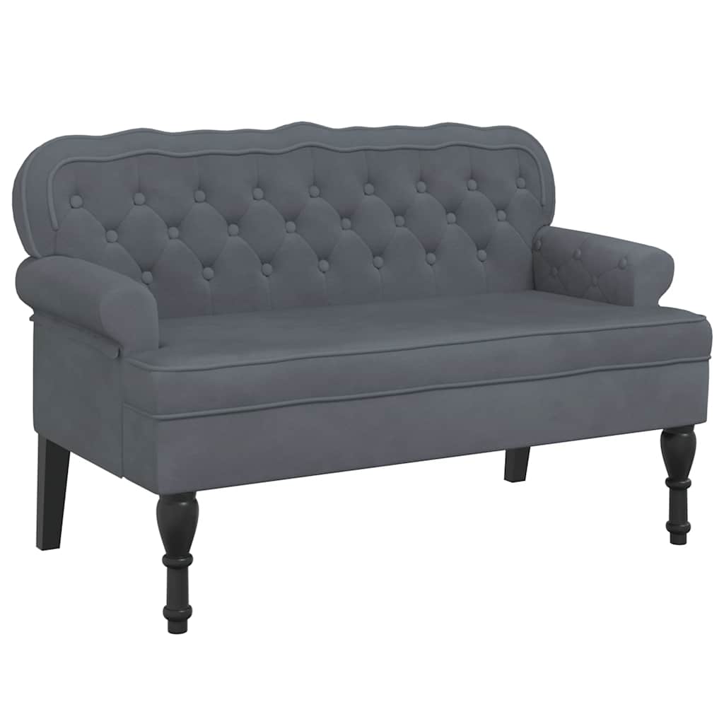 Bankje Met Rugleuning 119,5X64,5X75 Cm Fluweel