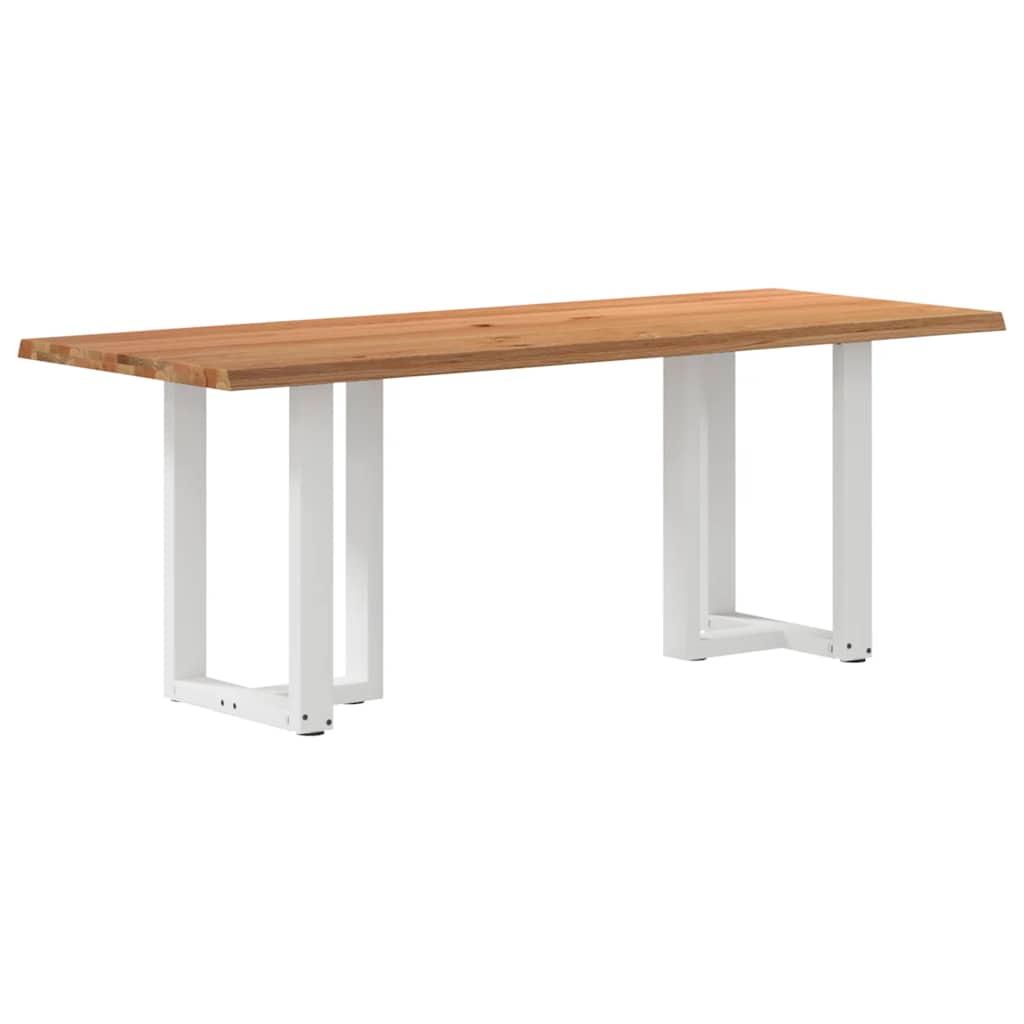 Eettafel Met Natuurlijke Rand Massief Eikenhout