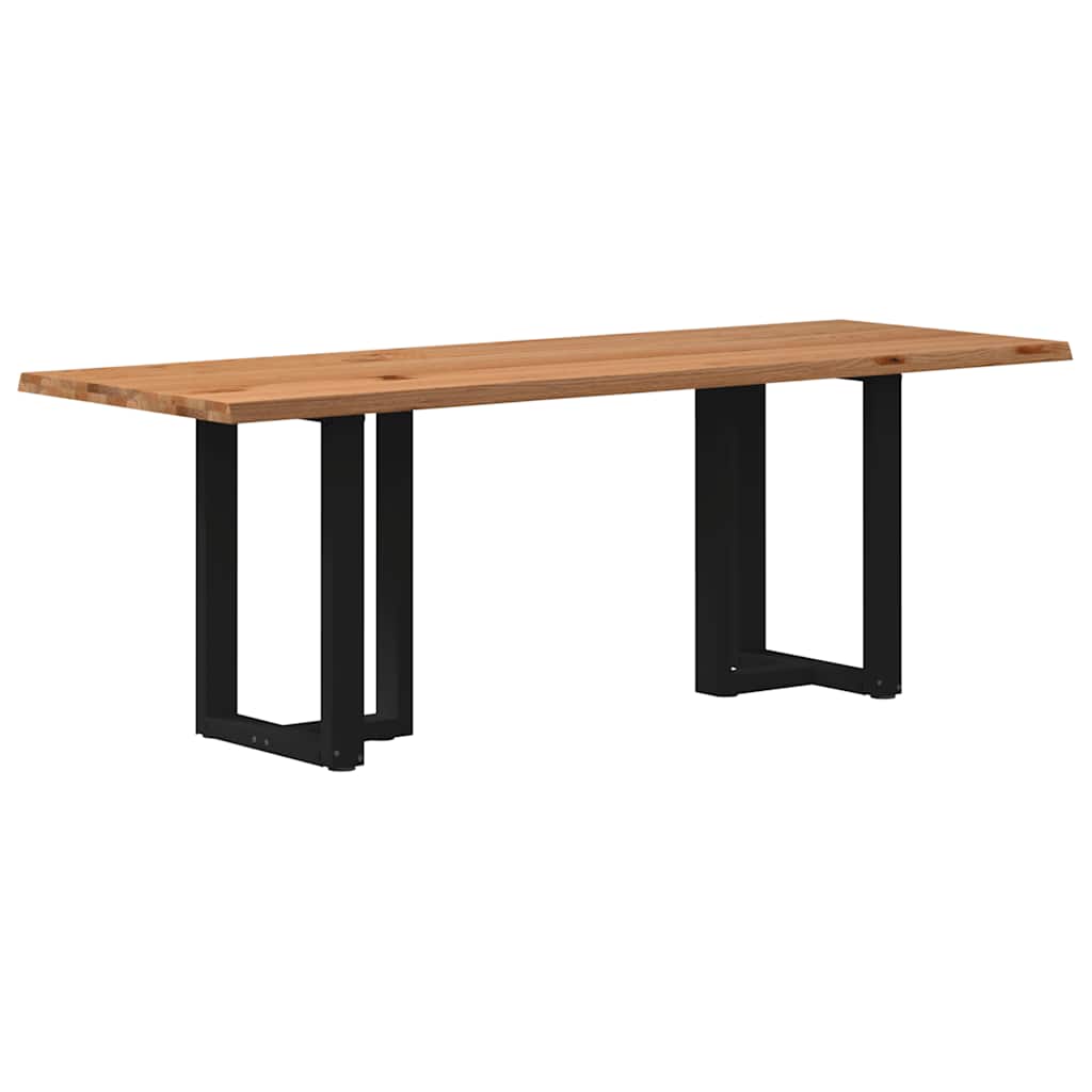 Eettafel Met Natuurlijke Rand Massief Eikenhout