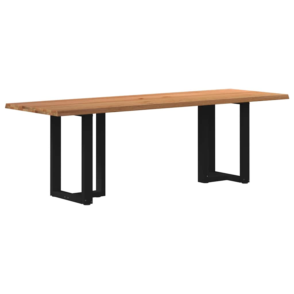 Eettafel Met Natuurlijke Rand Massief Eikenhout