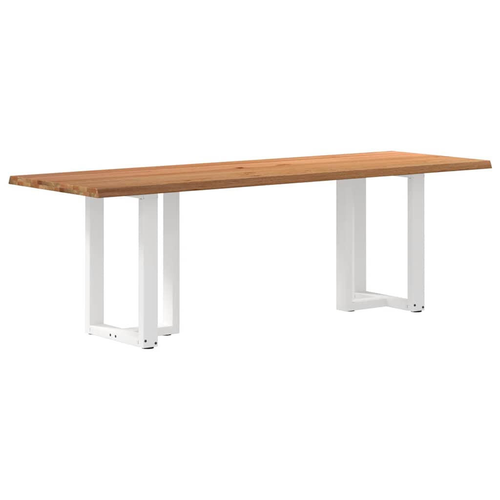 Eettafel Met Natuurlijke Rand Massief Eikenhout