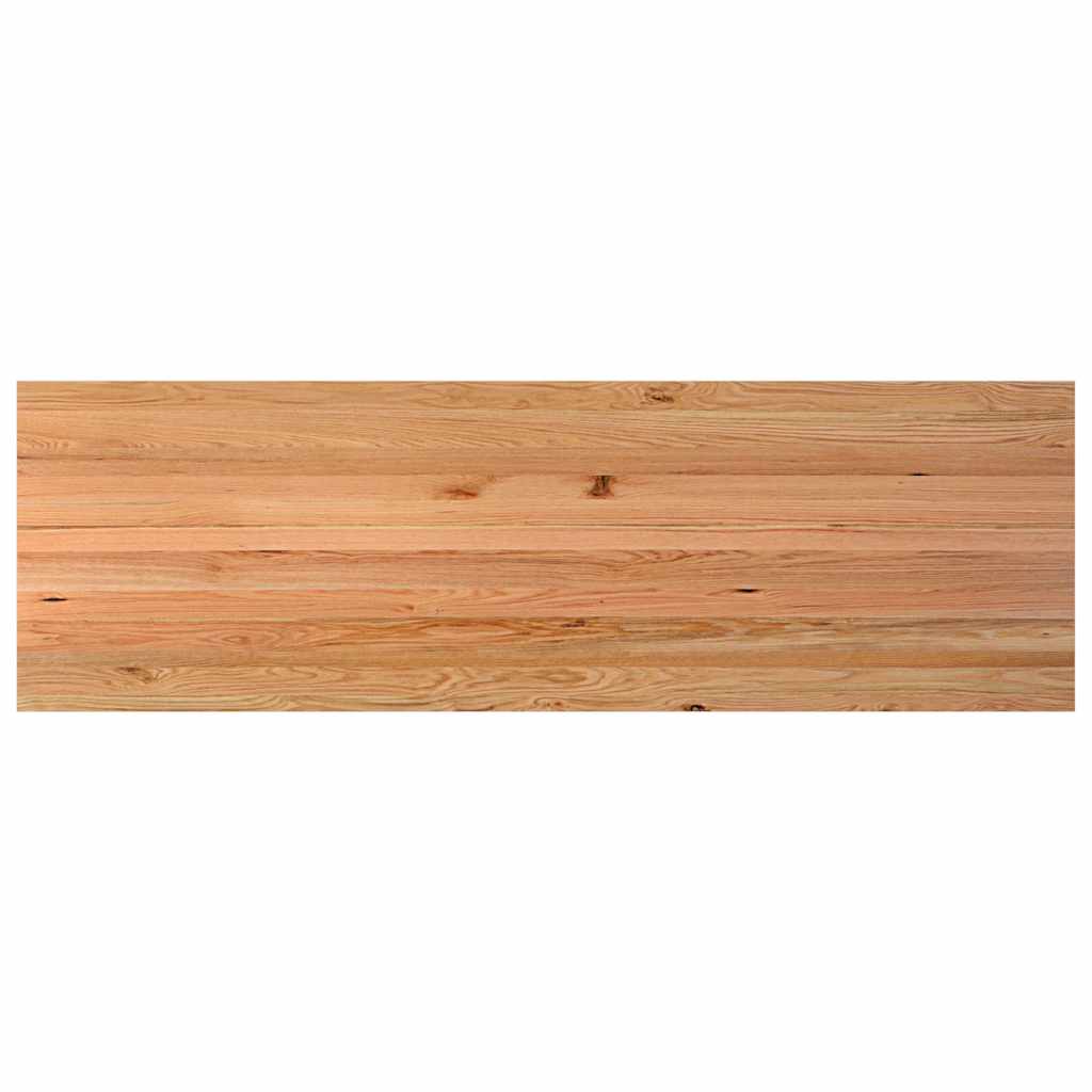Eettafel Rechthoekig Massief Eikenhout Lichtbruin