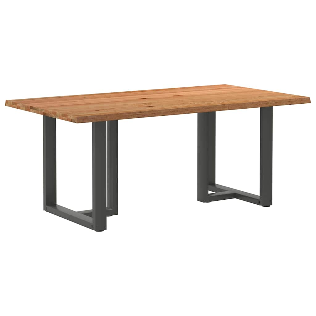 Eettafel Met Natuurlijke Rand Massief Eikenhout
