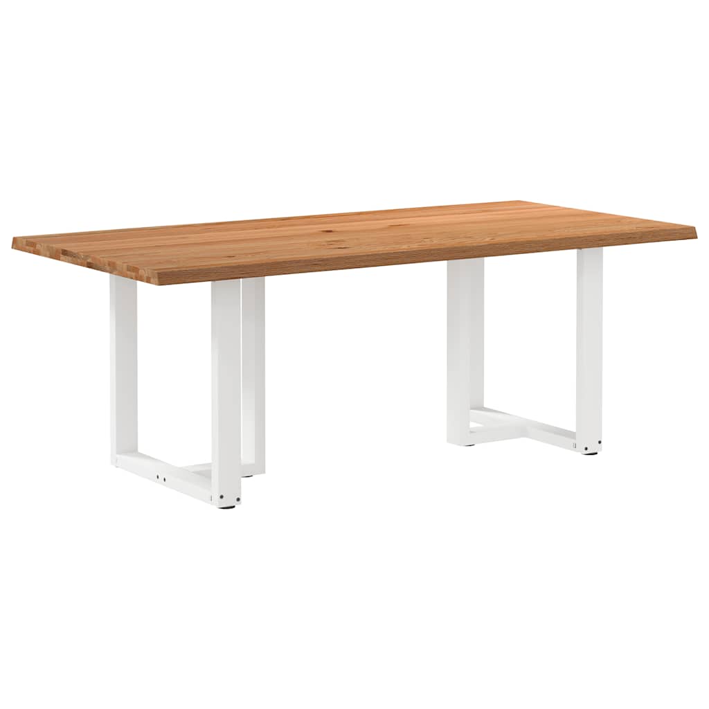 Eettafel Met Natuurlijke Rand Massief Eikenhout