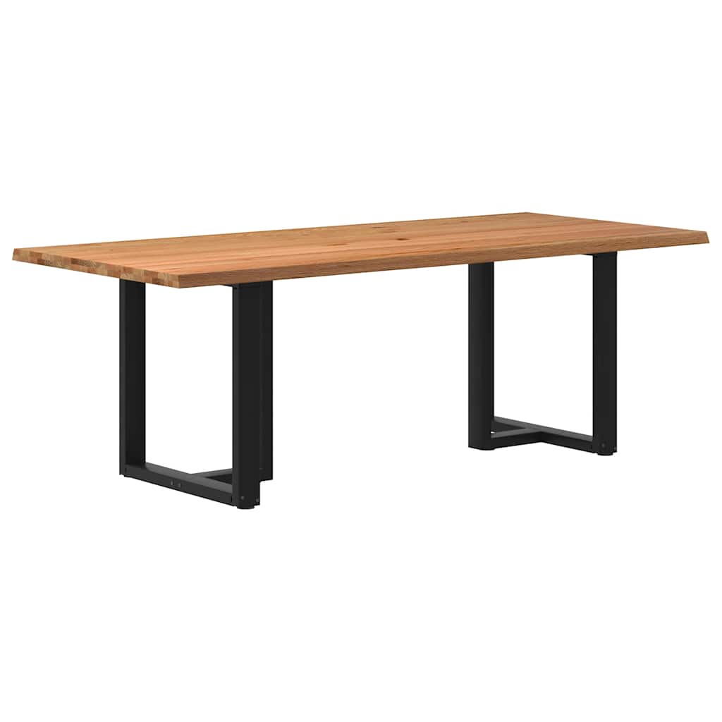 Eettafel Met Natuurlijke Rand Massief Eikenhout