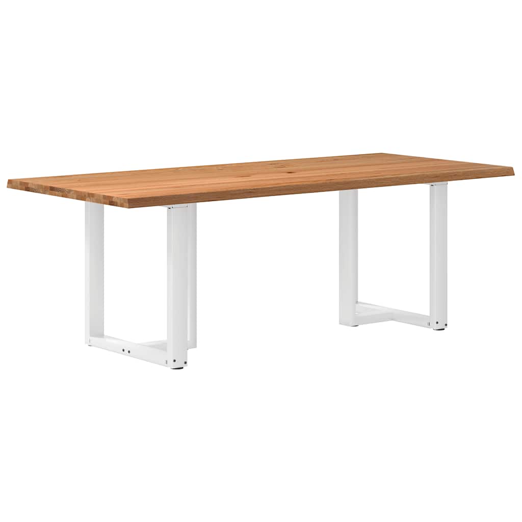 Eettafel Met Natuurlijke Rand Massief Eikenhout