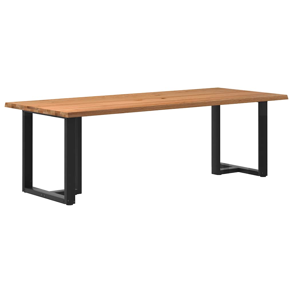 Eettafel Met Natuurlijke Rand Massief Eikenhout