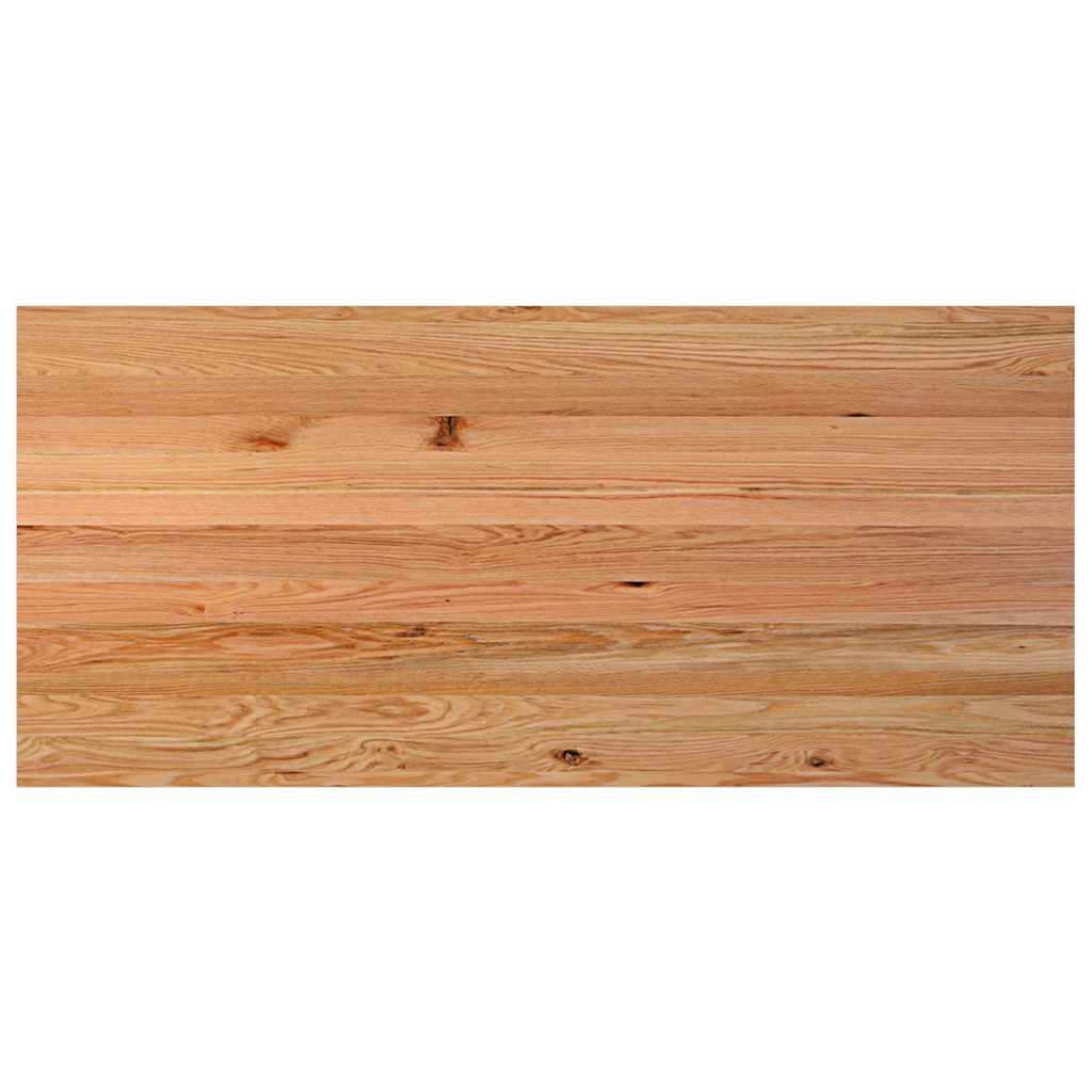 Eettafel Rechthoekig Massief Eikenhout Lichtbruin