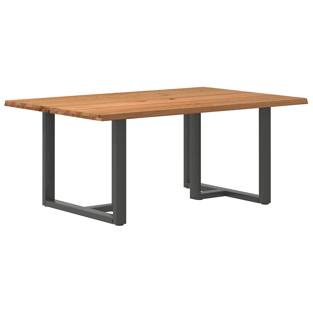 Eettafel Met Natuurlijke Rand Massief Eikenhout