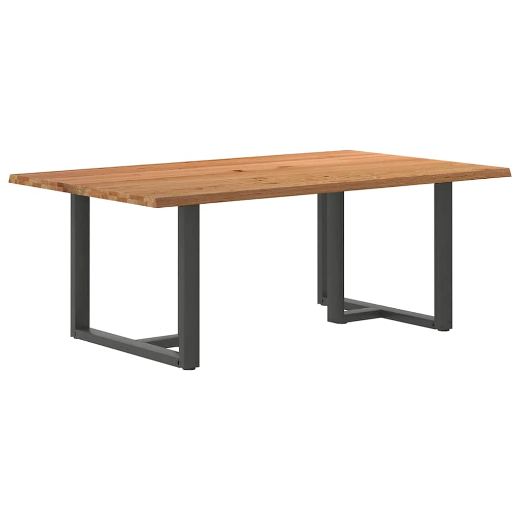 Eettafel Met Natuurlijke Rand Massief Eikenhout