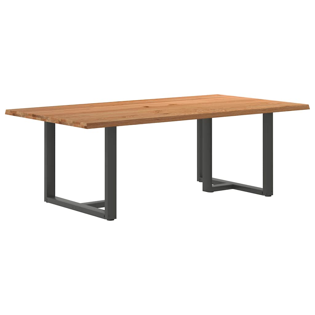 Eettafel Met Natuurlijke Rand Massief Eikenhout