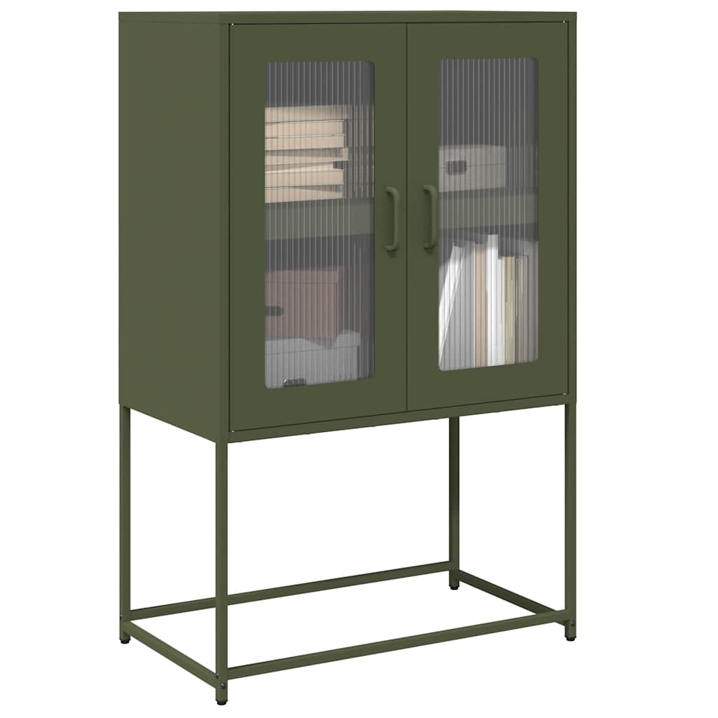 Hoge Kast 68X39X107 Cm Staal Kleurig