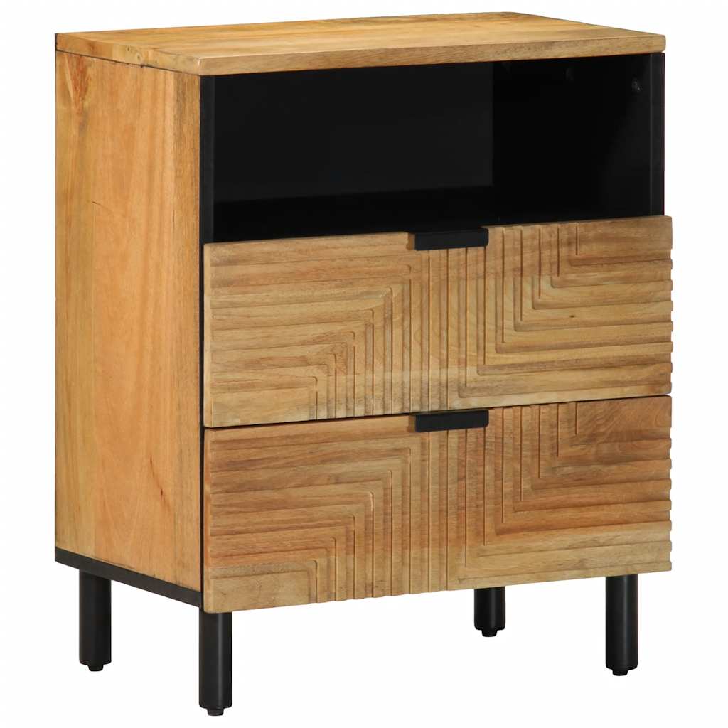 Nachtkastje 50X33X60 Cm Massief Mangohout