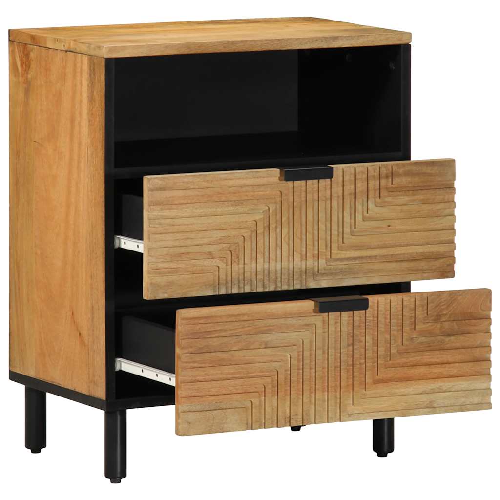 Nachtkastje 50X33X60 Cm Massief Mangohout