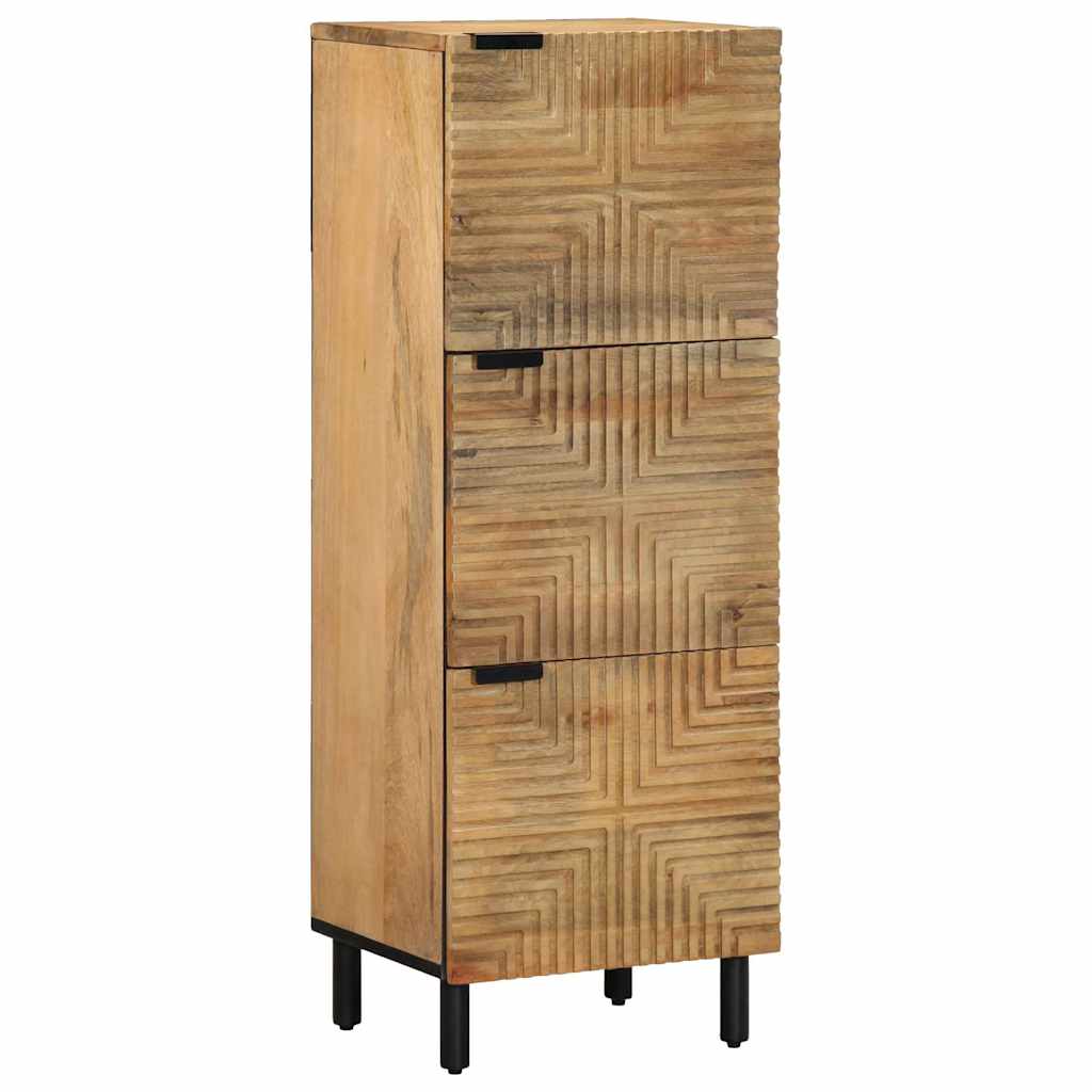 Hoge Kast 40X33X110 Cm Massief Mango