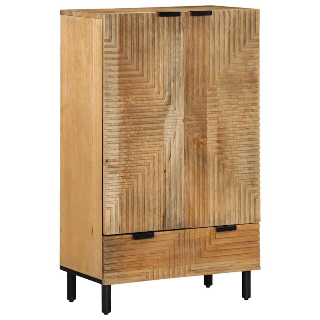 Hoge Kast 60X33X100 Cm Massief Mango