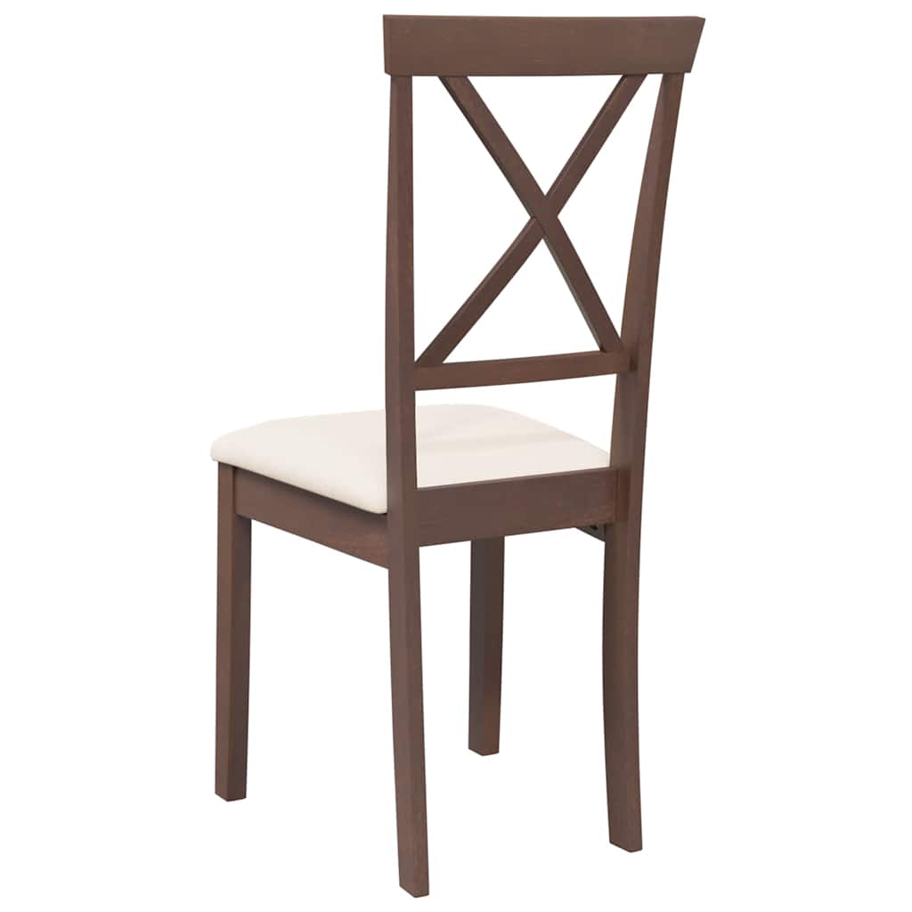 Eetkamerstoelen Met Kussens Massief Hout Rubber