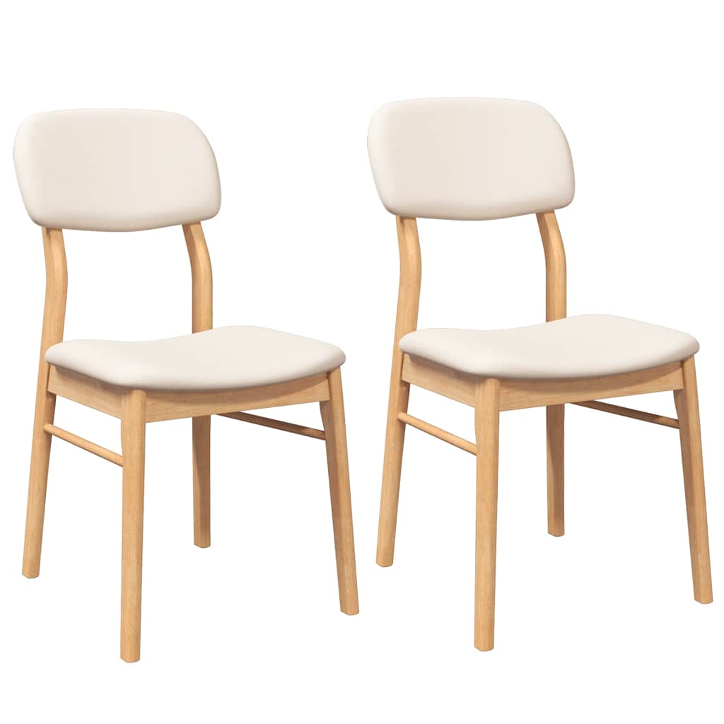 Eetkamerstoelen Met Kussens Massief Hout Rubber