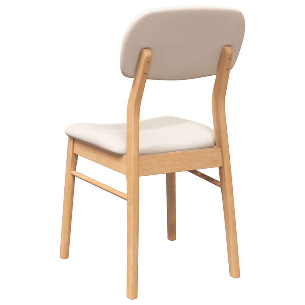 Eetkamerstoelen Met Kussens Massief Hout Rubber