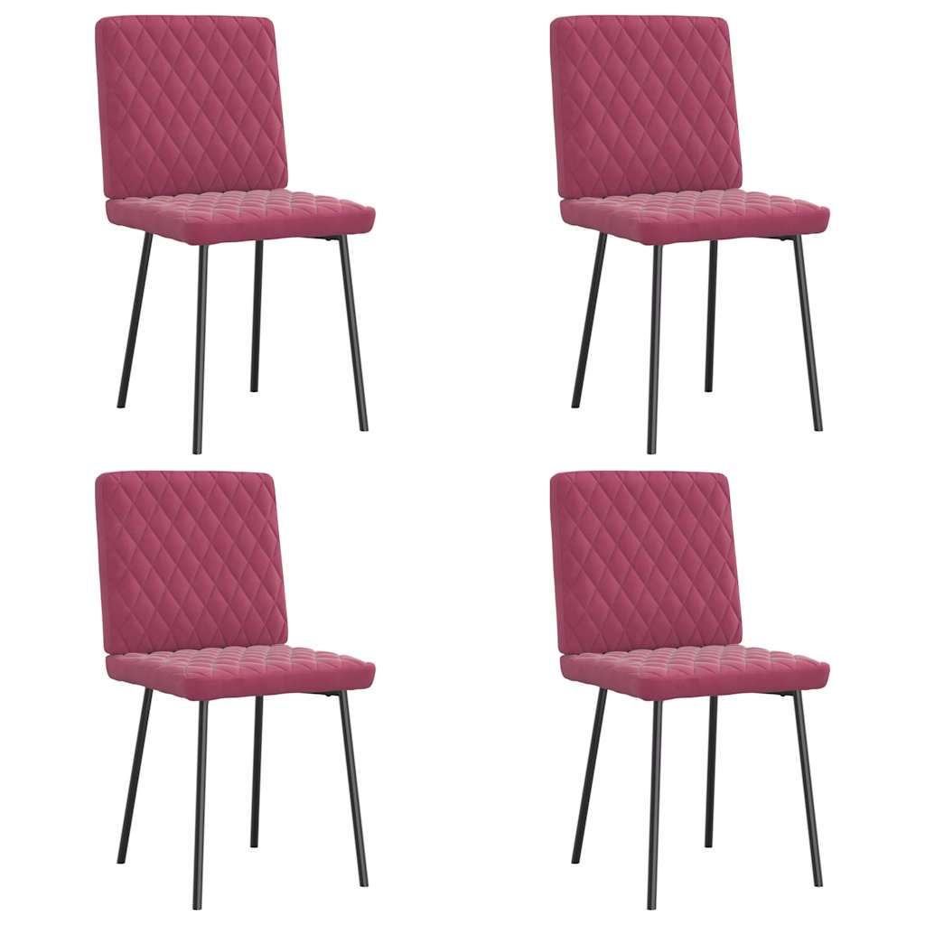 Eetkamerstoelen Fluweel Kleurig