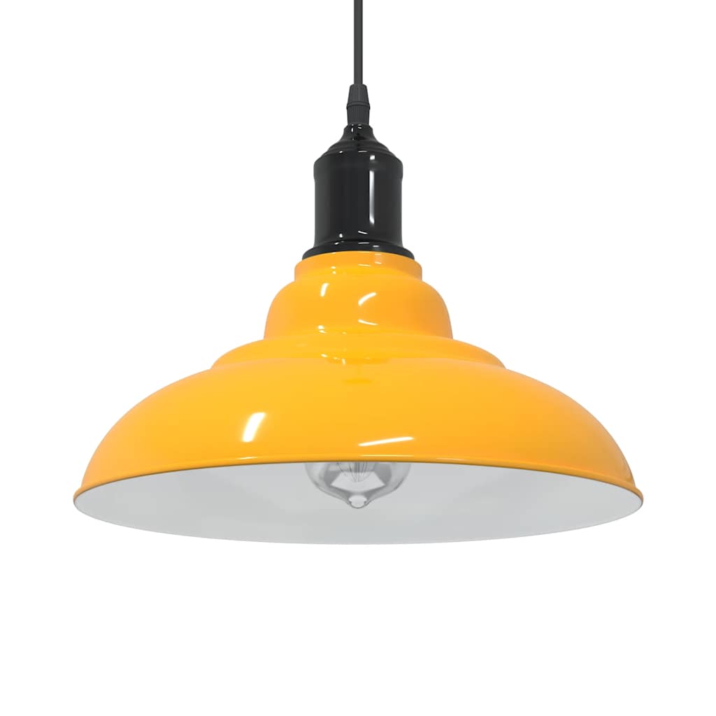 Hanglamp In Hoogte Verstelbaar E27 Ø31 Cm Metaal Glanzend Groen