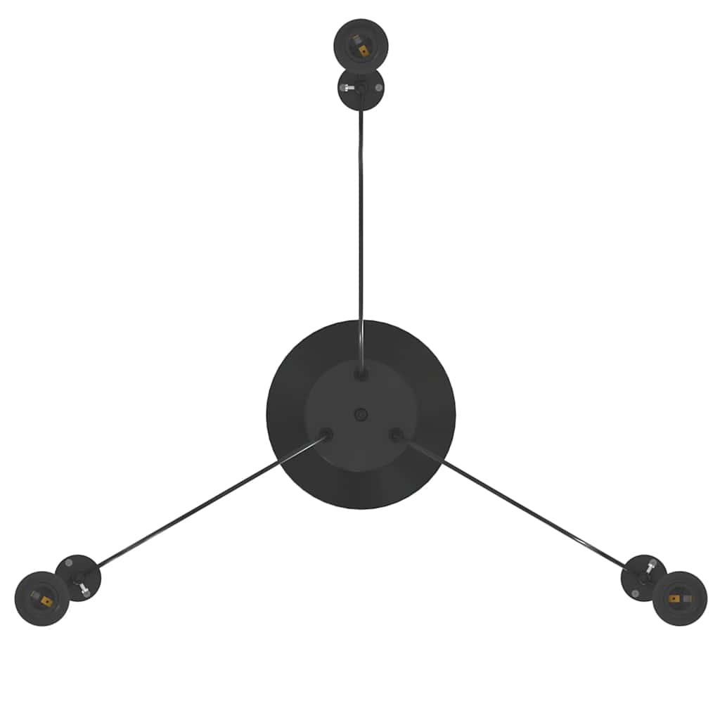 Hanglamp E27 Metaal Zwart
