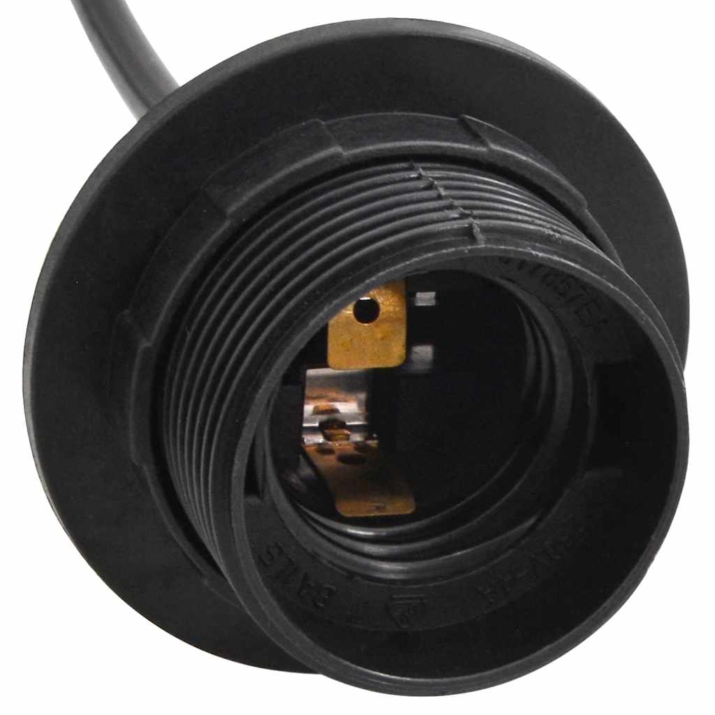 Hanglamp E27 Metaal Zwart