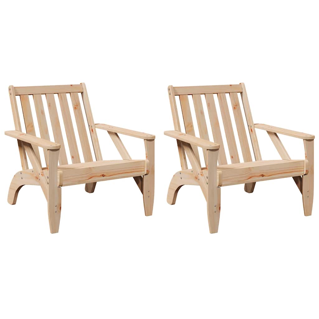Tuinstoelen Adirondack 75X77X77 Cm Massief Grenenhout